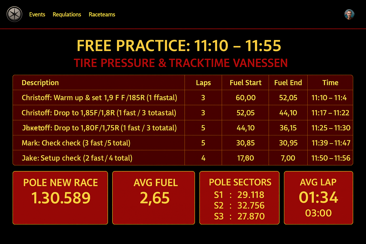 Session Planner