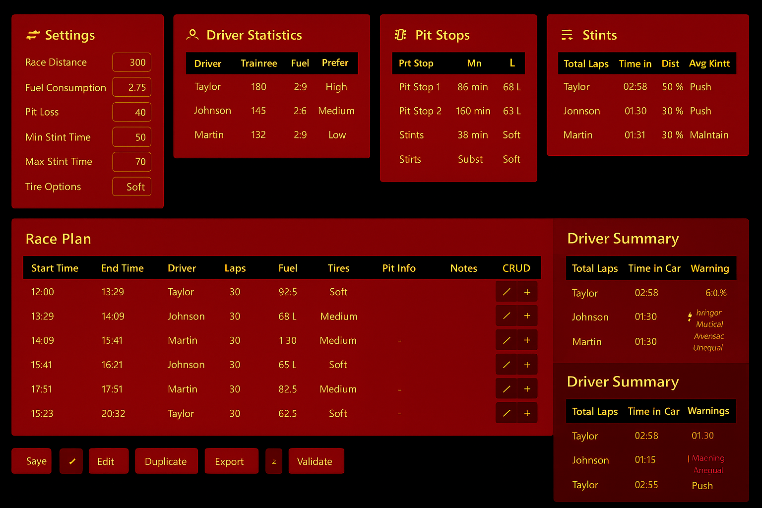 Race Planner